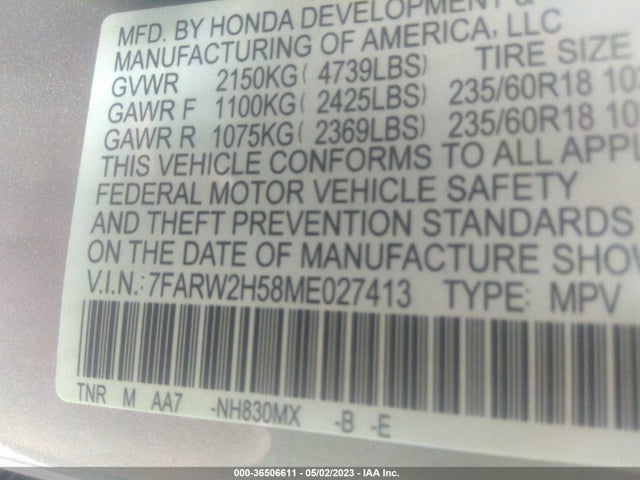 Honda CR-V EX 2021 7FARW2H58ME027413 Image 9