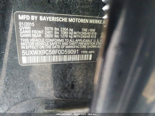 5UXWX9C58F0D59091 BMW X3 Xdrive28i