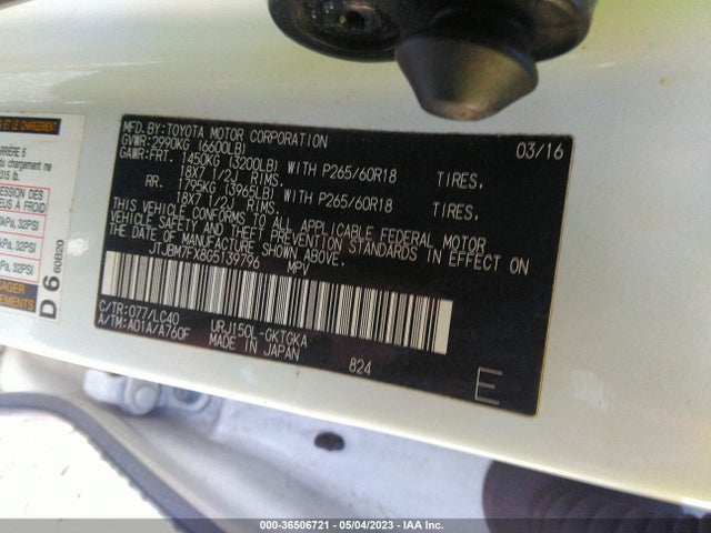 JTJBM7FX8G5139796 Lexus GX 460