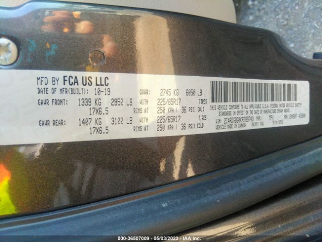2C4RDGBG0KR789743 Dodge Grand Caravan Se