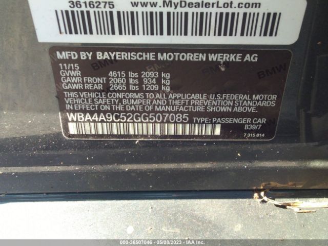 WBA4A9C52GG507085 BMW 4 Series 428i
