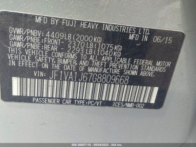 JF1VA1J67G8809668 Subaru Wrx Limited