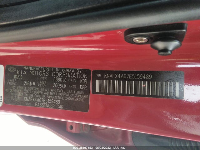 KIA FORTE LX 2014 KNAFX4A67E5159489 Image 11