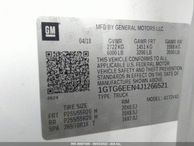 1GTG6EEN4J1266521 GMC Canyon 4wd Denali
