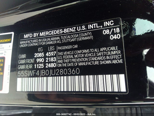 Mercedes-Benz C-class C 300 2018 55SWF4JB0JU280360 Image 9