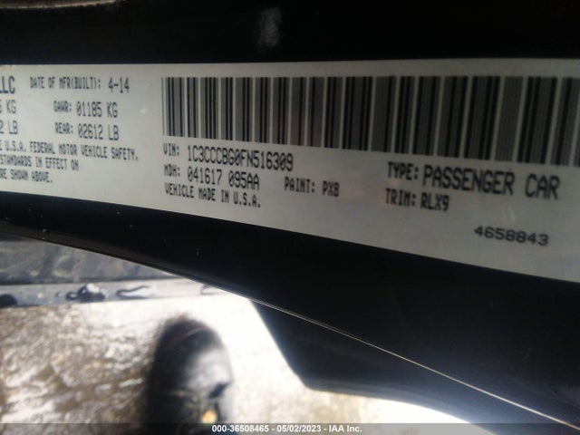 Chrysler 200 S 2015 1C3CCCBG0FN516309 Image 9