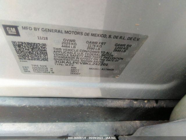 3GKALPEV8KL242201 GMC Terrain Slt