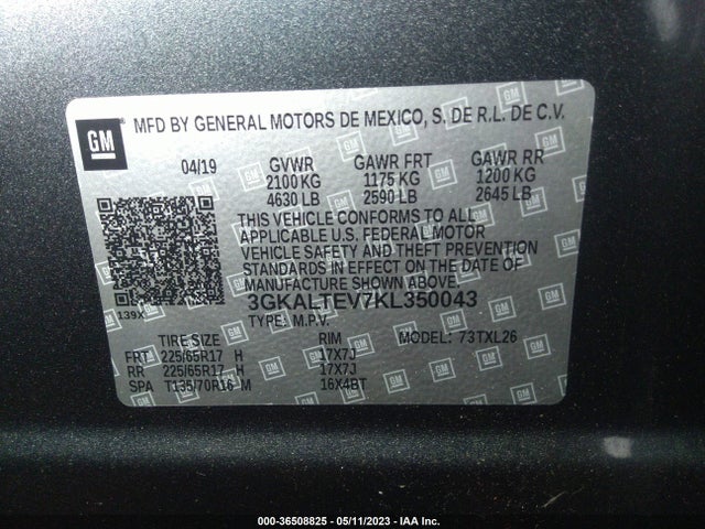 GMC Terrain Sle 2019 3GKALTEV7KL350043 Image 9