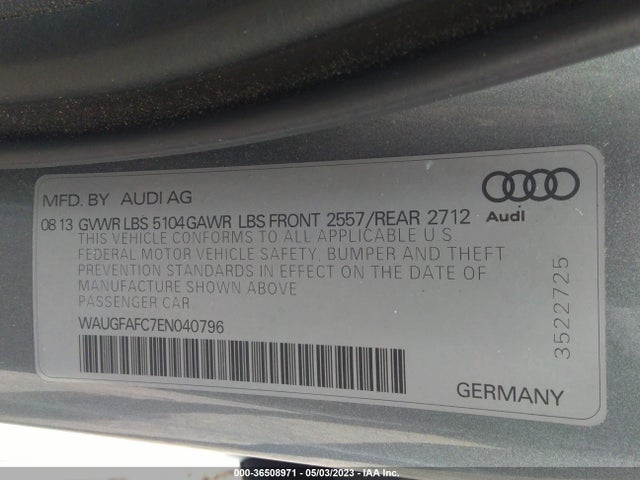 WAUGFAFC7EN040796 Audi A6 2.0t Premium Plus