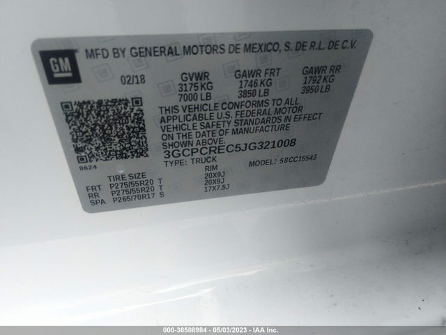 Chevrolet Silverado 1500 Lt 2018 3GCPCREC5JG321008 Image 10