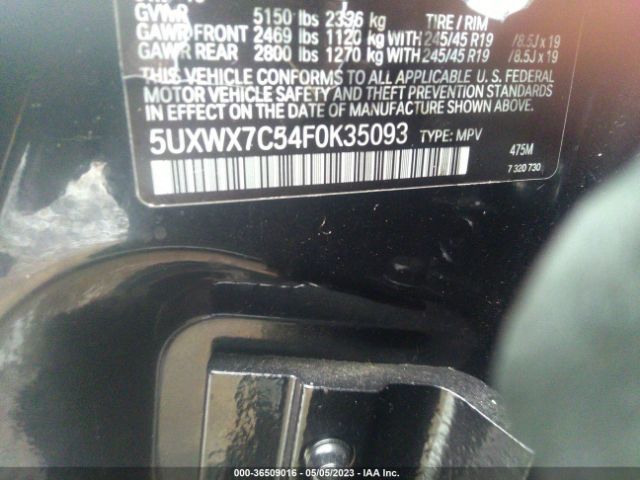 5UXWX7C54F0K35093 BMW X3 Xdrive35i