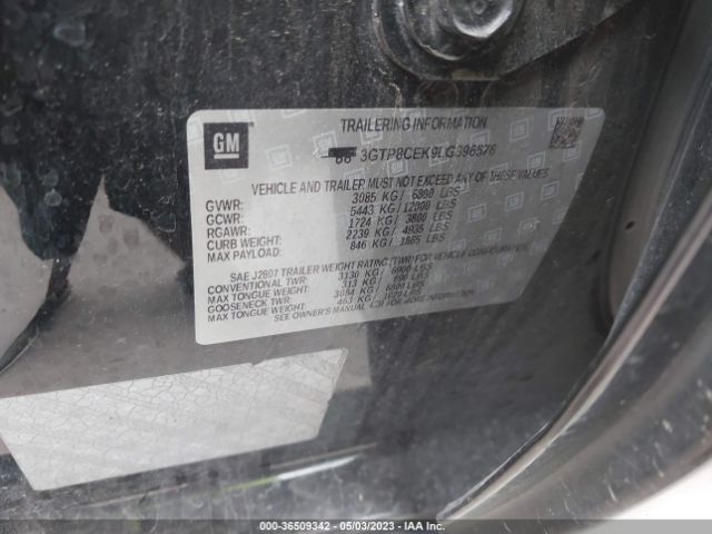3GTP8CEK9LG396576 GMC Sierra 1500 Elevation