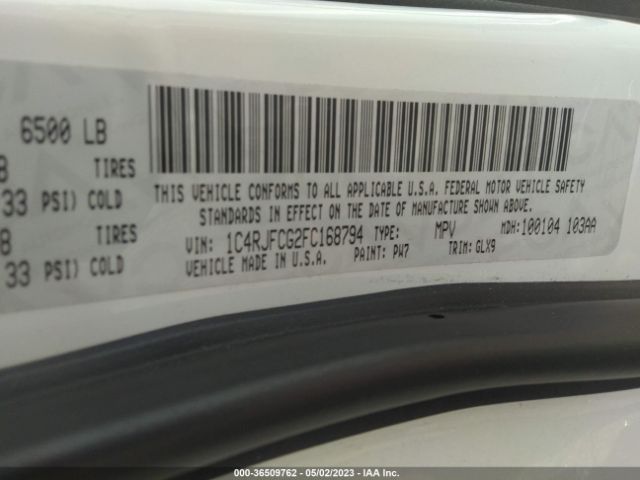 1C4RJFCG2FC168794 Jeep Grand Cherokee Overland