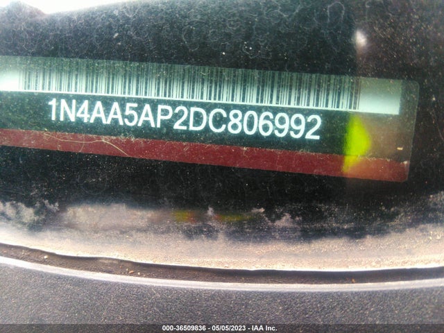 2013 NISSAN MAXIMA 3.5 S VIN: 1N4AA5AP2DC806992