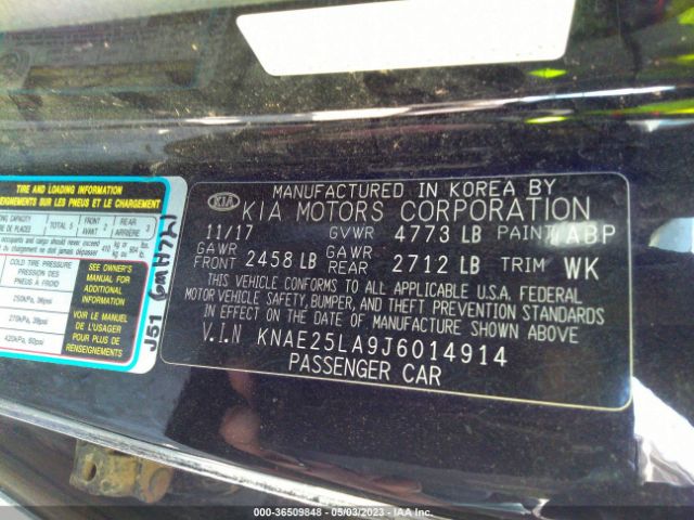 KNAE25LA9J6014914 KIA Stinger Premium