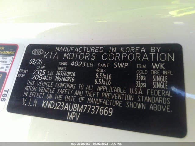 KIA SOUL LX 2021 KNDJ23AU8M7737669 Image 10