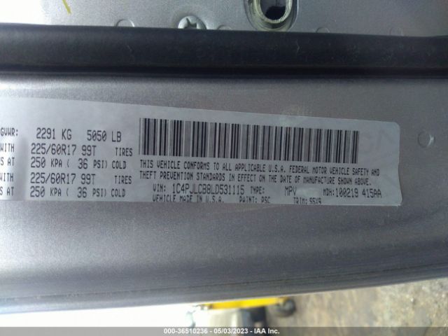 1C4PJLCB8LD531115 Jeep Cherokee Latitude