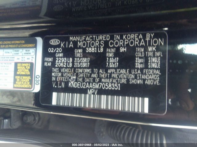 KNDEU2AA6M7058351 KIA SELTOS S