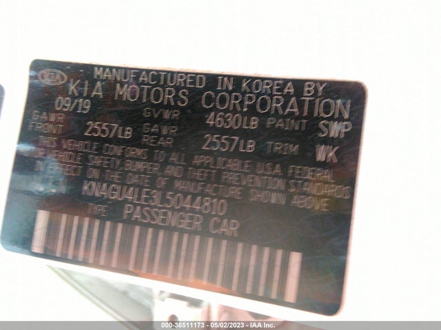 KIA Optima Hybrid Ex 2020 KNAGU4LE3L5044810 Image 9