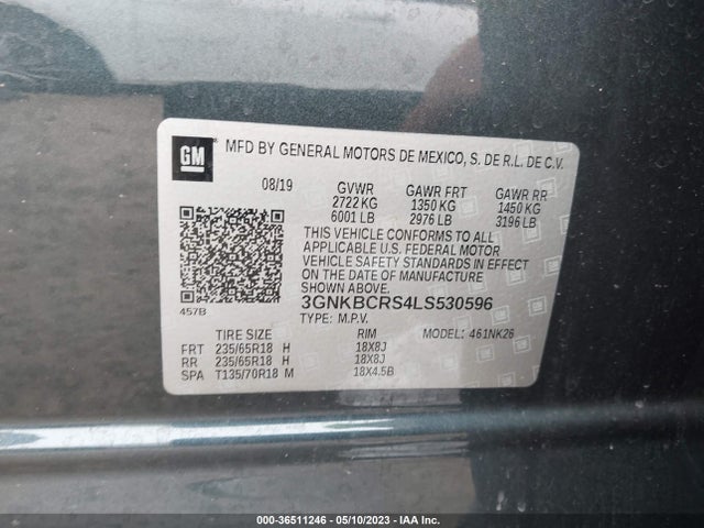 Chevrolet Blazer Lt 2020 3GNKBCRS4LS530596 Image 9