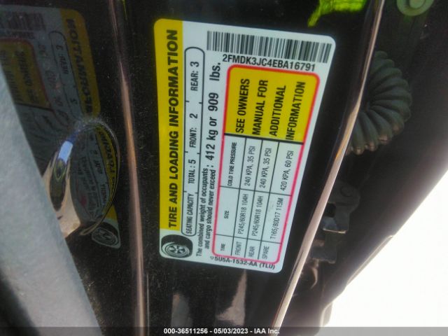2FMDK3JC4EBA16791 Ford EDGE SEL