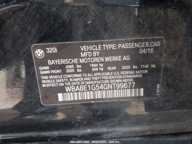 WBA8E1G54GNT99677 BMW 3 Series 320i