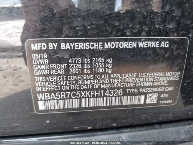 WBA5R7C5XKFH14326 BMW 3 Series 330i Xdrive