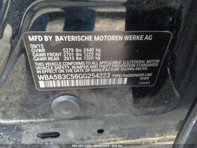 WBA5B3C56GG254223 BMW 5 Series 535i Xdrive