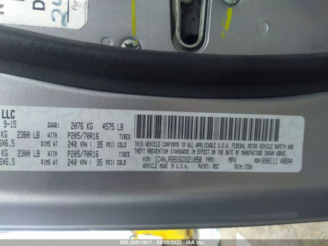 1C4NJRBB3GD521058 Jeep Patriot Sport