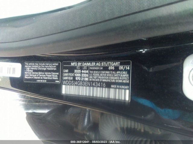 WDDSJ4GB3EN143416 Mercedes-Benz Cla-class Cla 250