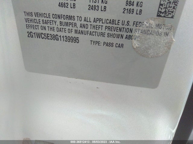 Chevrolet Impala Limited Ltz 2016 2G1WC5E38G1139995 Image 10