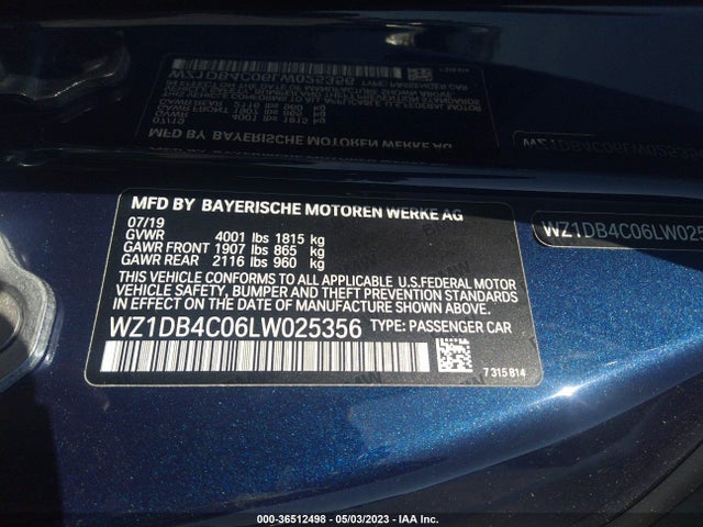 2020 Toyota Supra, VIN: WZ1DB4C06LW025356
