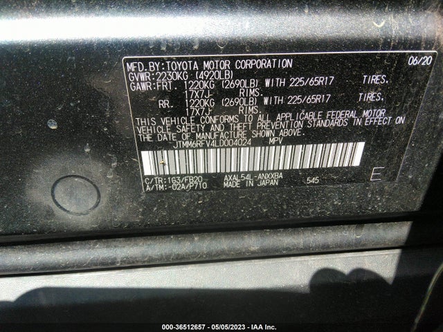 Toyota Rav4 Hybrid Le 2020 JTMM6RFV4LD004024 Image 10