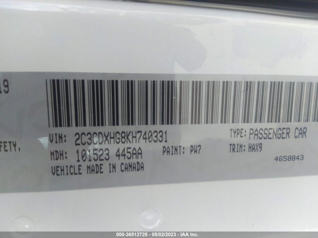 Dodge CHARGER GT 2019 2C3CDXHG8KH740331 Image 9