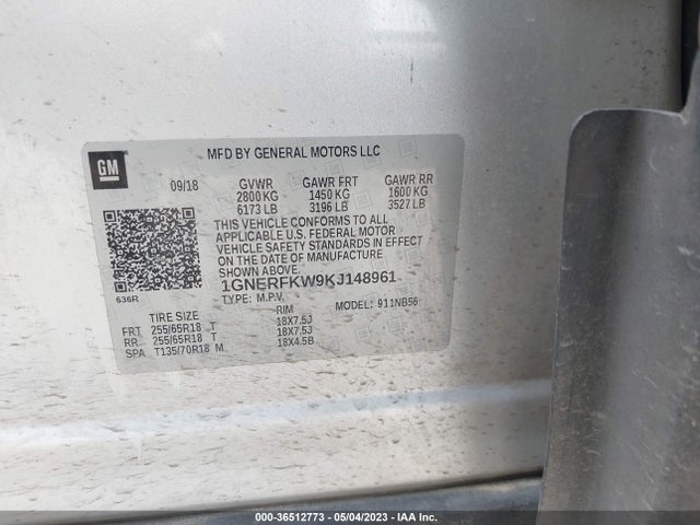 Chevrolet Traverse Ls 2019 1GNERFKW9KJ148961 Image 9