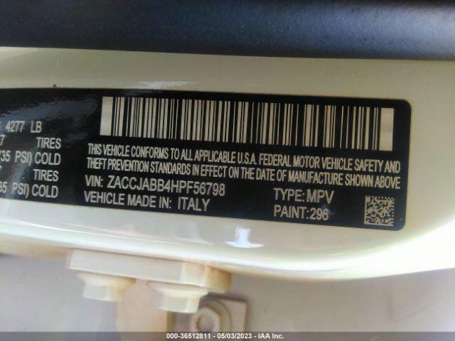 ZACCJABB4HPF56798 Jeep Renegade Latitude