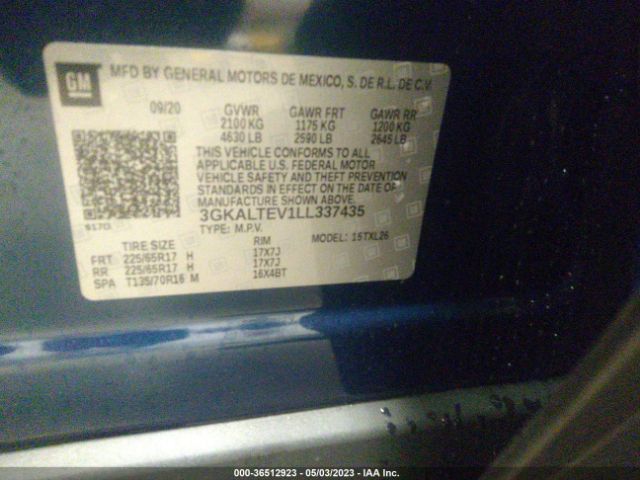 3GKALTEV1LL337435 GMC Terrain Sle