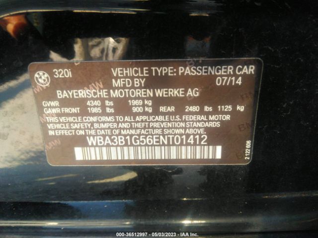 WBA3B1G56ENT01412 BMW 3 Series 320i