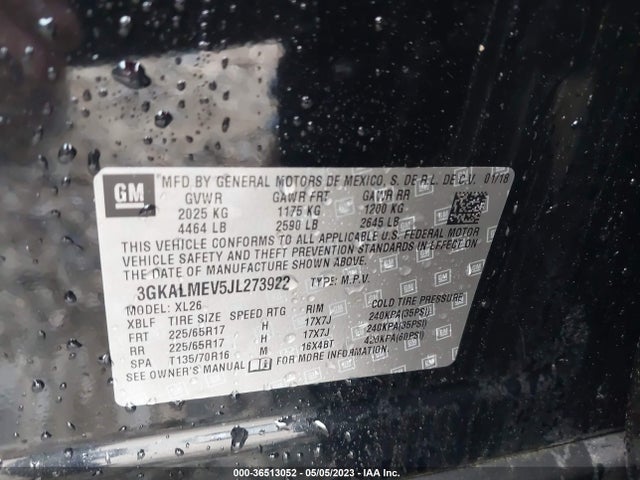 GMC Terrain Sle 2018 3GKALMEV5JL273922 Image 9