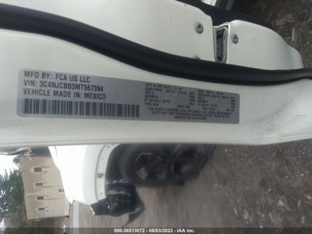 3C4NJCBB3MT567394 Jeep Compass Altitude