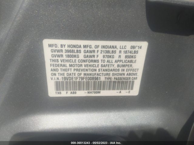 19VDE1F79FE008961 Acura Ilx Tech Pkg