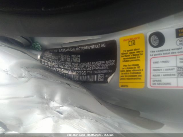 WBA4W7C58KAG52796 BMW 4 Series 440i