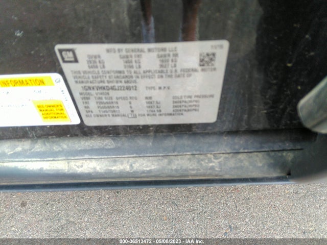 Chevrolet Traverse Lt 2016 1GNKVHKD4GJ224912 Image 10