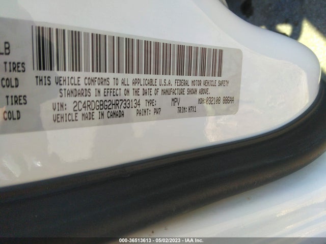 Dodge Grand Caravan Se 2017 2C4RDGBG2HR733134 Image 9
