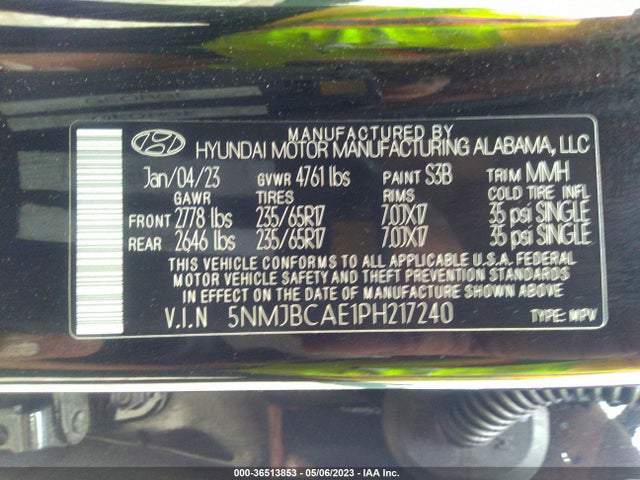 Hyundai TUCSON SEL 2023 5NMJBCAE1PH217240 Image 11