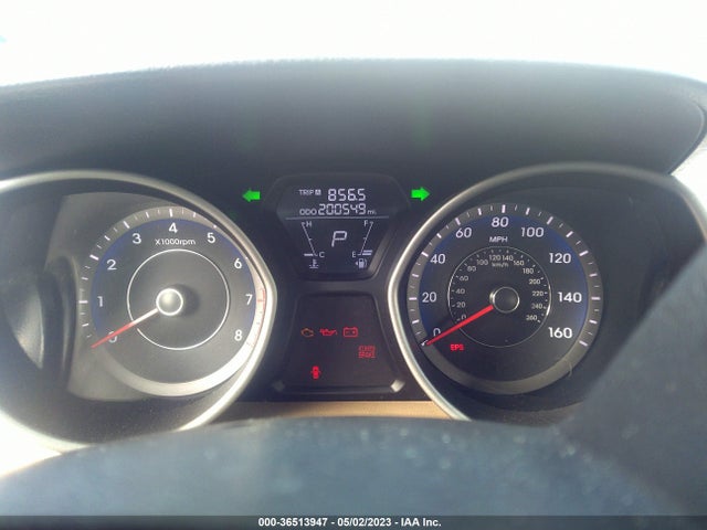 2013 HYUNDAI ELANTRA GLS PZEV VIN: KMHDH4AE7DU796073