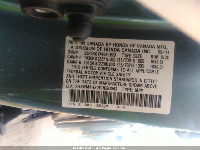 Honda CR-V LX 2014 2HKRM4H30EH680042 Image 9