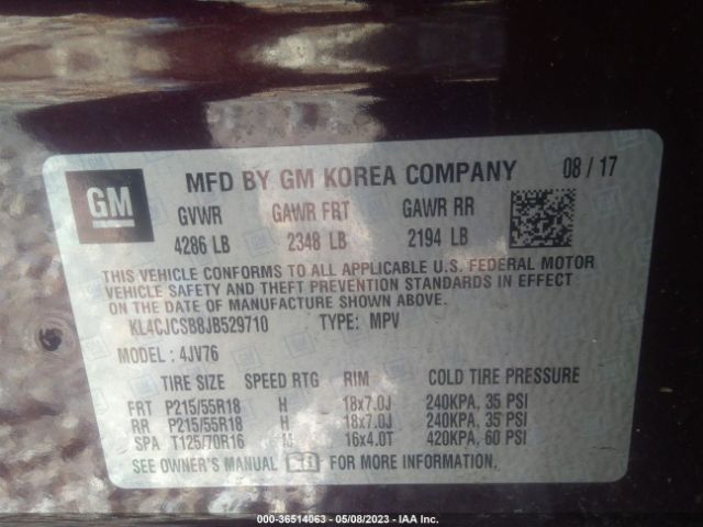 KL4CJCSB8JB529710 Buick Encore Essence