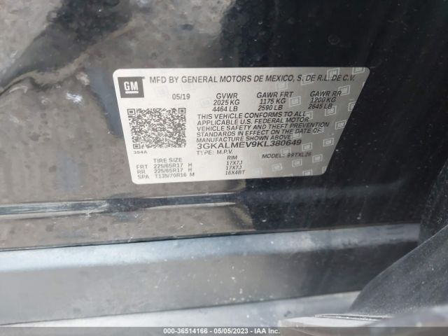 3GKALMEV9KL380649 GMC Terrain Sle