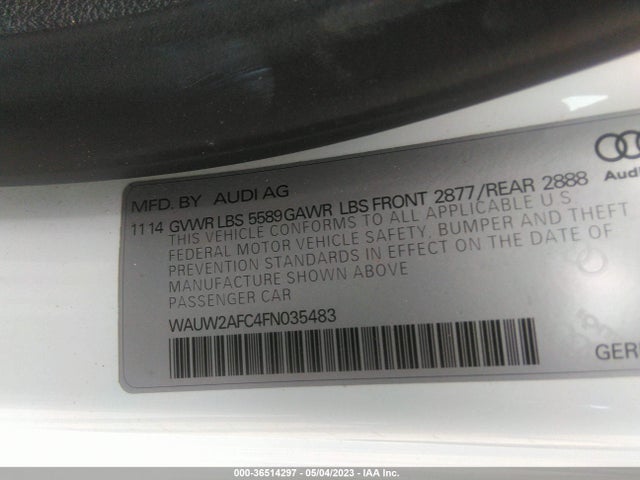2015 Audi S7, VIN: WAUW2AFC4FN035483
